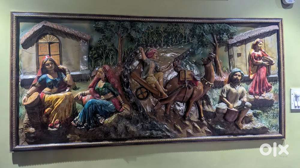Living room wall frame