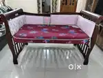 Premium teak kid-baby crib/cot