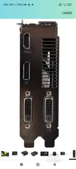 ZOTAC 1050 TI DUAL DVI PORT GRAPHICS CARD