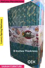 Sairam Furniture New luxury Spring Mattress with replacement warranty