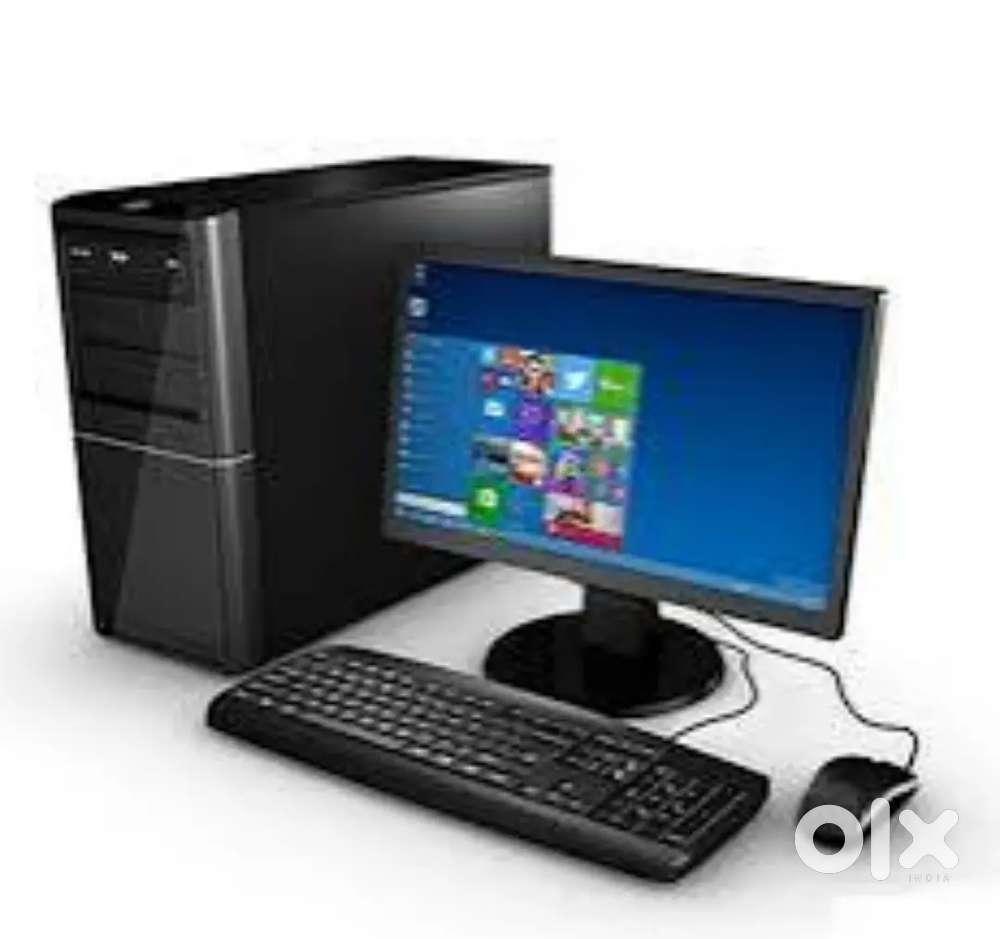 ₹2999/-Desktop Computer Set- Monitor  Keyboard mouse Windows 11Pro