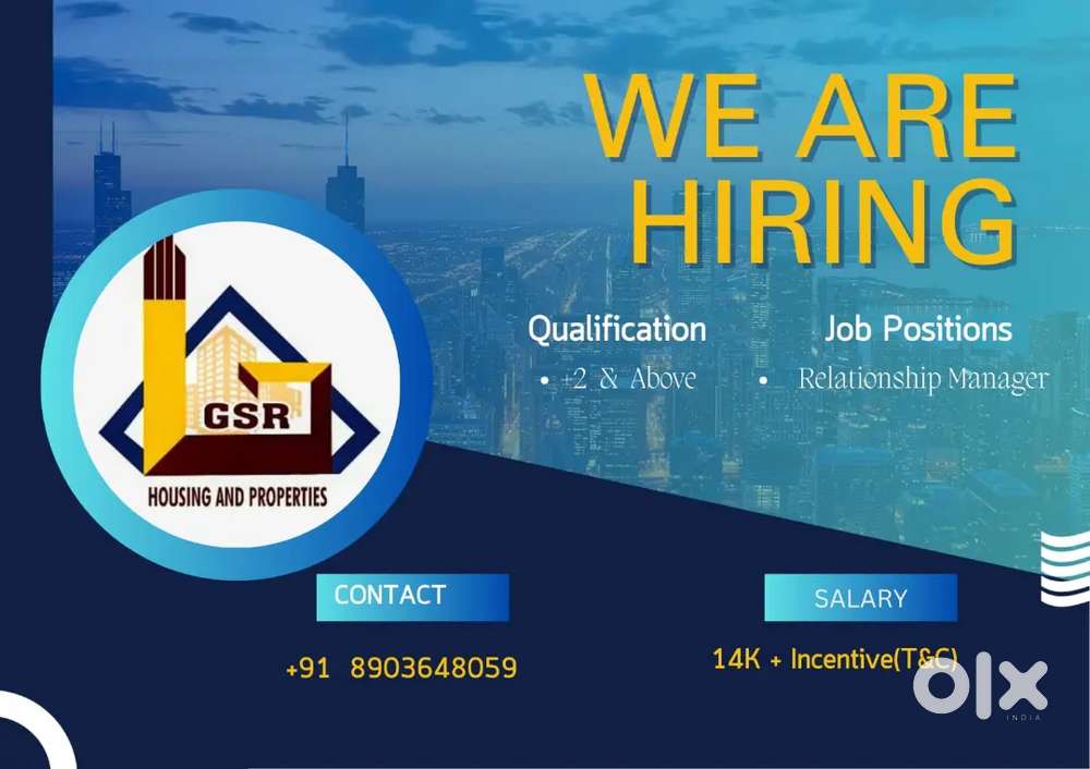 We are looking forward for candidates