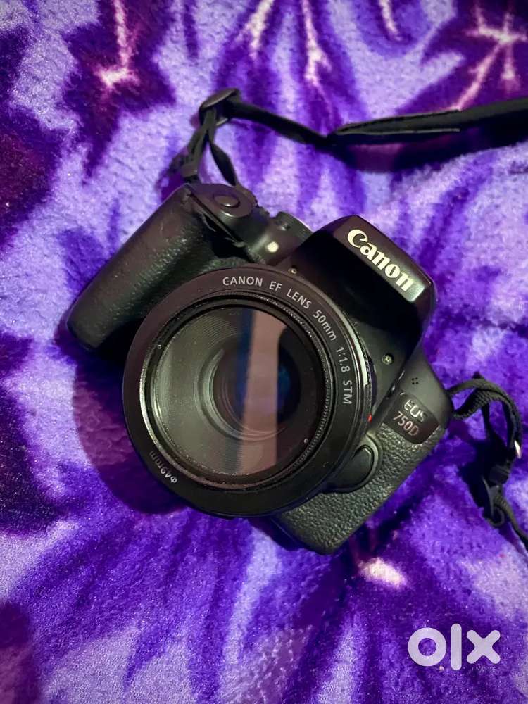 Canon 750D with 50 mm lens and 70 - 300 lens