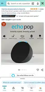 Amazon alexa echo pop smart speaker