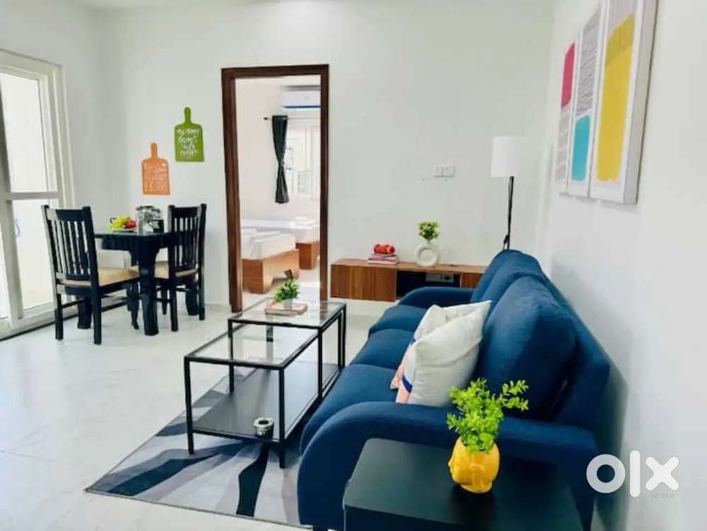 3bhk semi furnished for rent