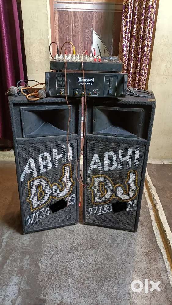 12 inchi colum Ahuja speaker 200 wat big tutor stranger machine 500