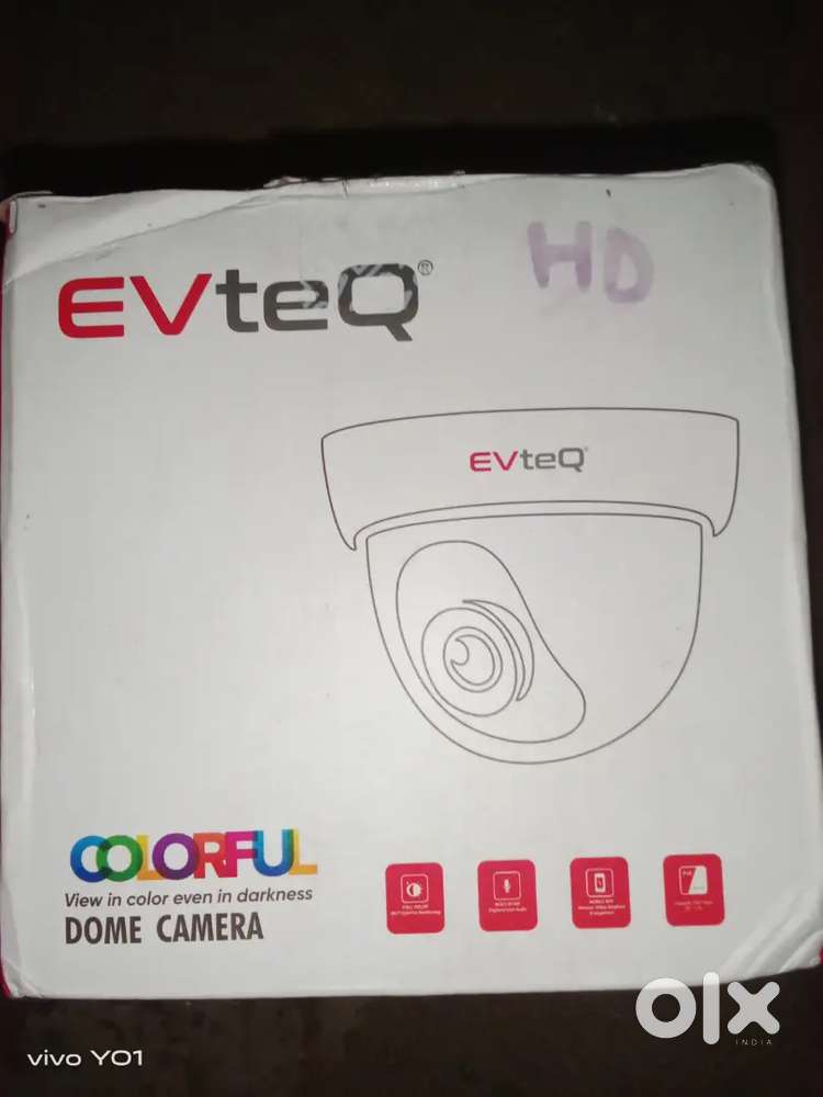 EVteQ HD Color Audio Cctv Dome Camera 2.4 MP