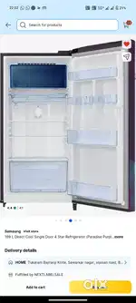 189 ltr fridge in ment condition not in use