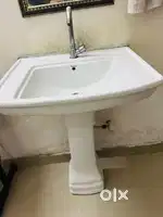 Big size wash basin with tap