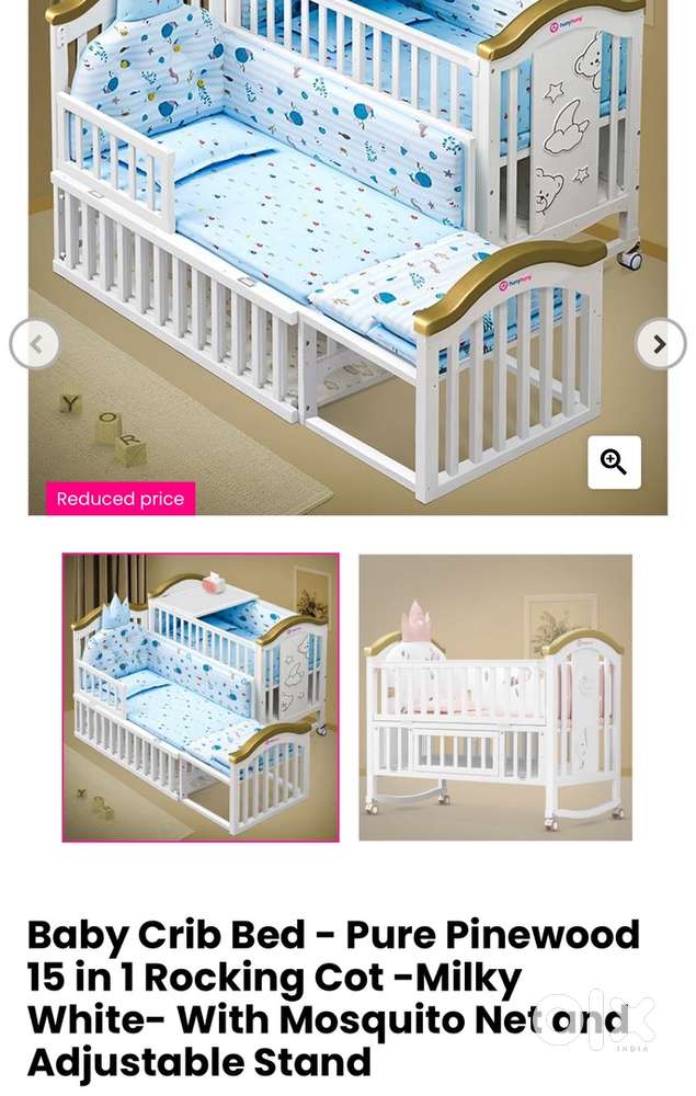 Baby Crib Bed- 15 in 1 by Huny Huny