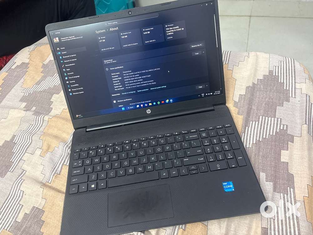 HP 11th gen i5 laptop 15s