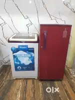 Lg refrigerator & whirlpool white magic washing machine available*/*