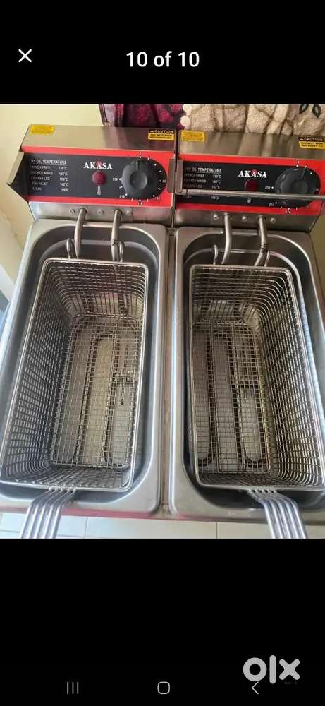 Washing machine 15000rs ,6 ltr fryer 8000rs,idly steamer Dhokla12000