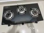 3 Burner Glass Top Gas Stove