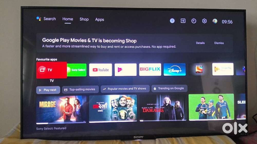 Sony Bravia Television 43 inches 9 years old