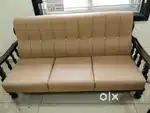 Pure teak wood 3+1+1 sofa