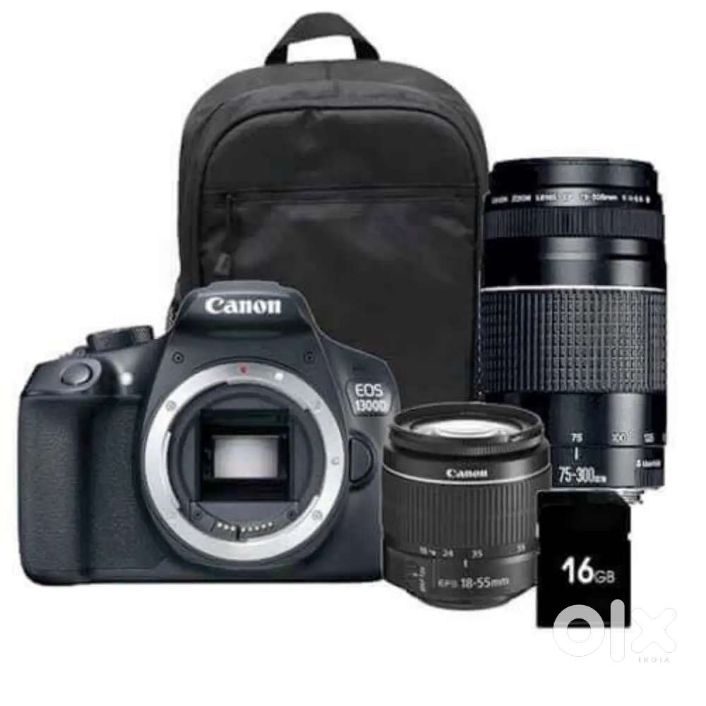 Canon 1300D With Extra lenses