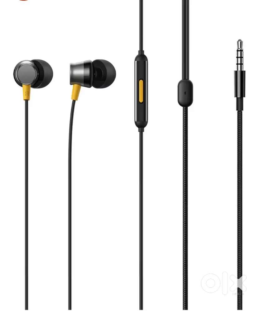 realme Buds 3 (3.5 mm) Wired in Ear Earphones with Mic (Black)