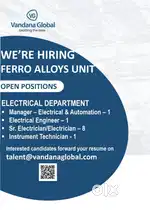 Electrician - Ferro Alloys Unit