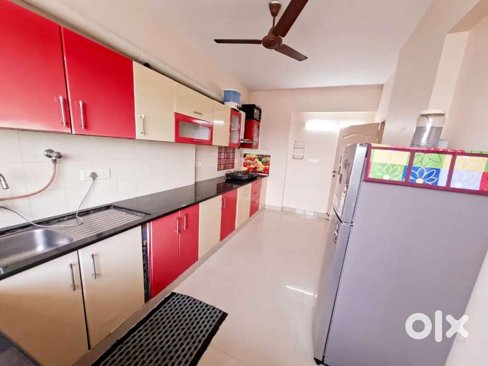 At sasthamangalam 2BHK fully furnished flat for rent