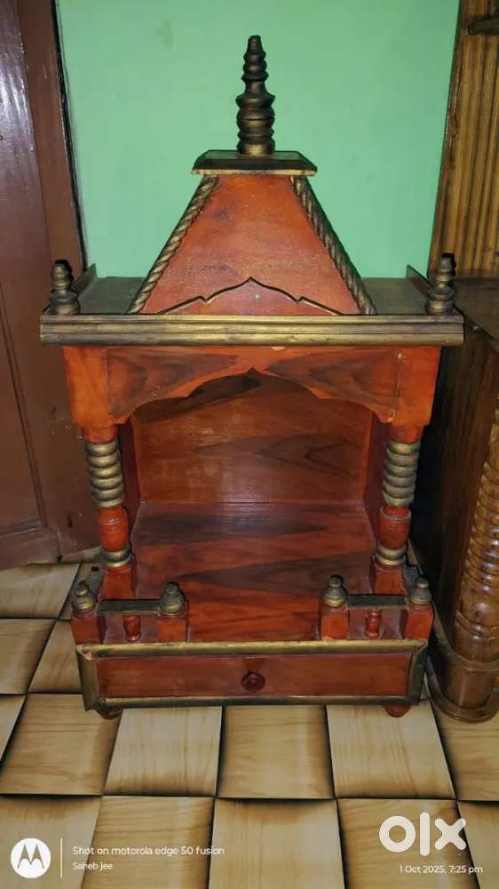 Heavy wooden New Temple.