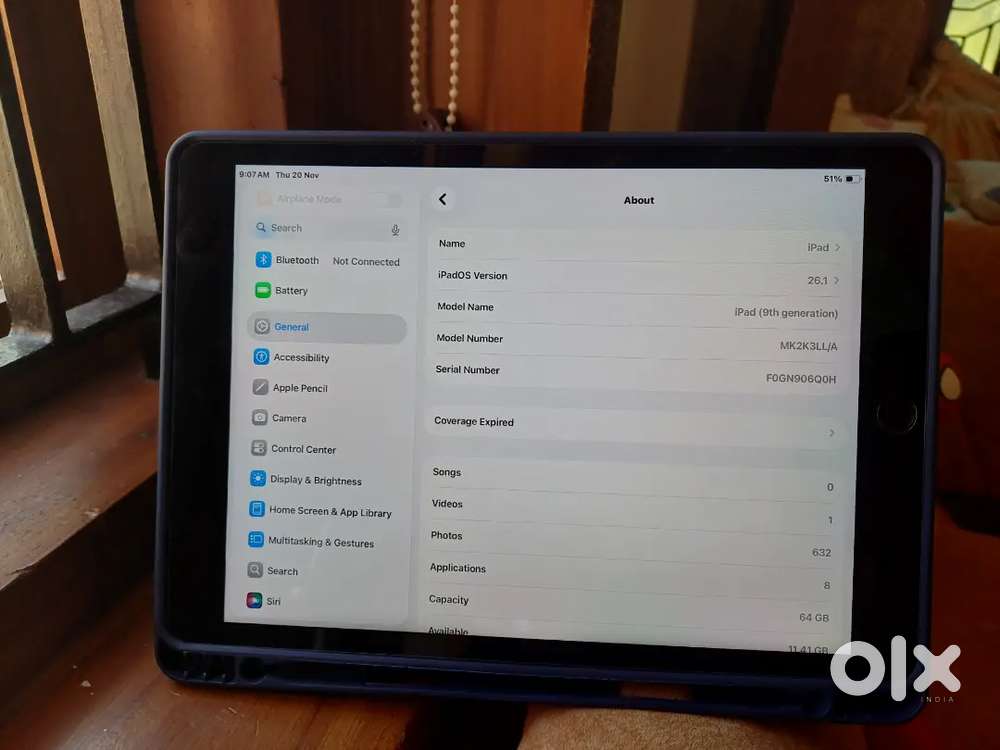 My Ipad 9thgenaration 64 gb just warranty finish