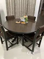 Teak wood dining table and 4 chairs