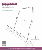 PLOT ON NATIONAL HIGHWAY, Abhanpur C.G.  (Non-Diverted)