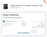 IPHONE 16 PRO black titanium 128 gb