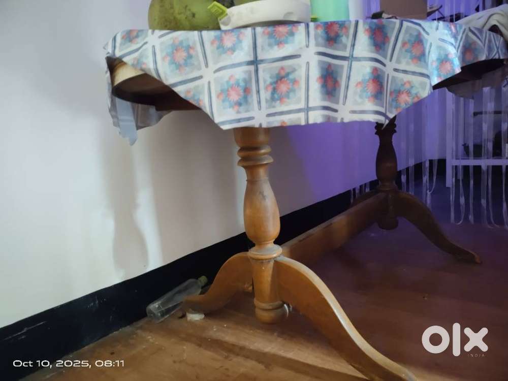 Wooden dining table