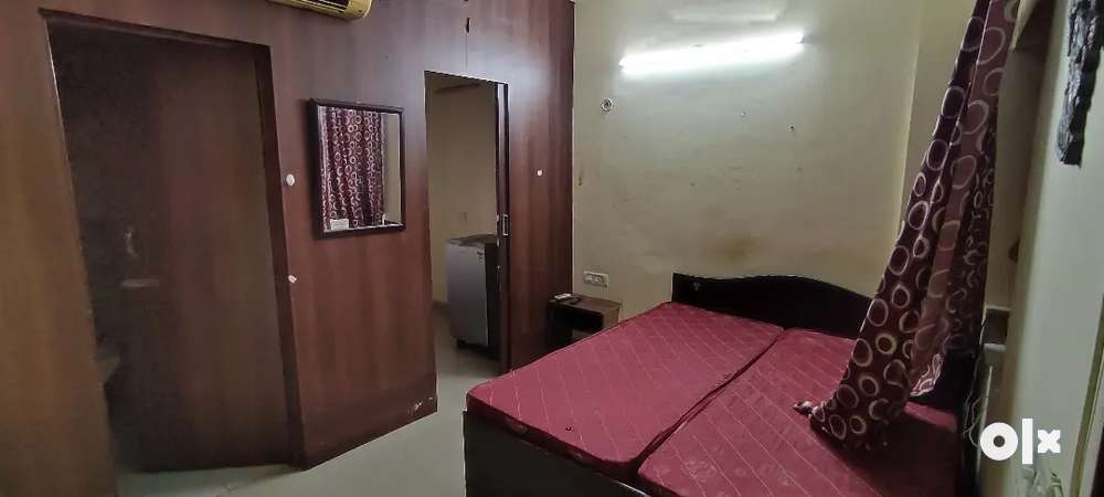 Fully furnished 1 RK apartment with AC, Fridge, TV , Bed, RO ,Inverter