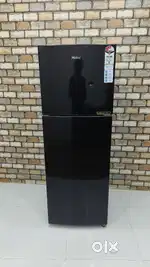 Haier full black colour double door convertible refrigerator available