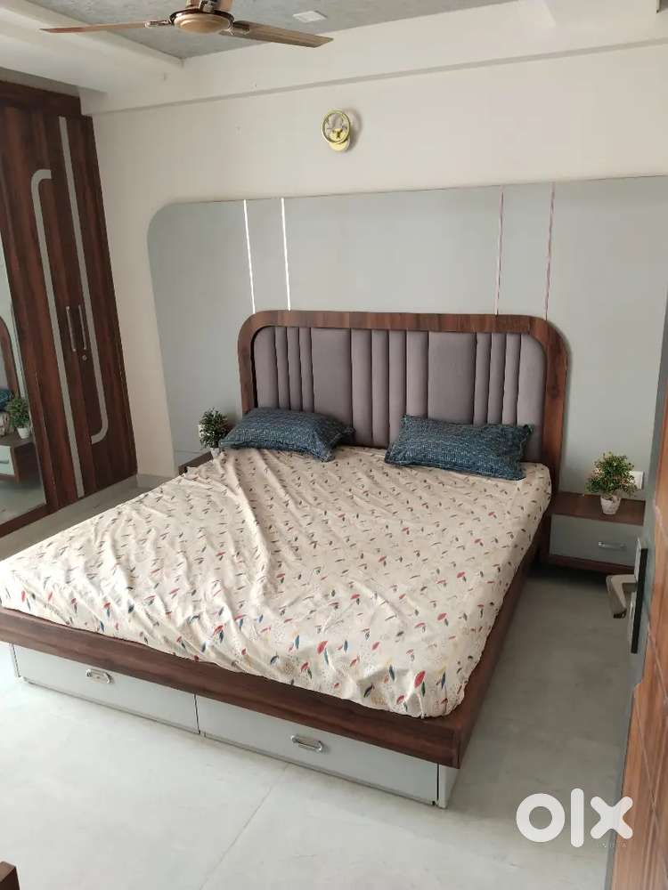 Tuesday bumper sale buy new double bed with box 7490 EMI Available