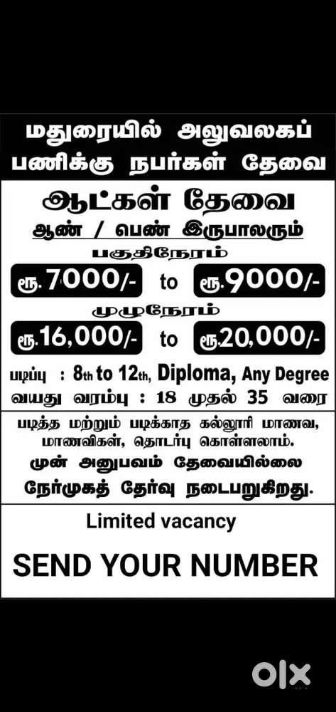 PERMANENT JOB & OFFICE WORK