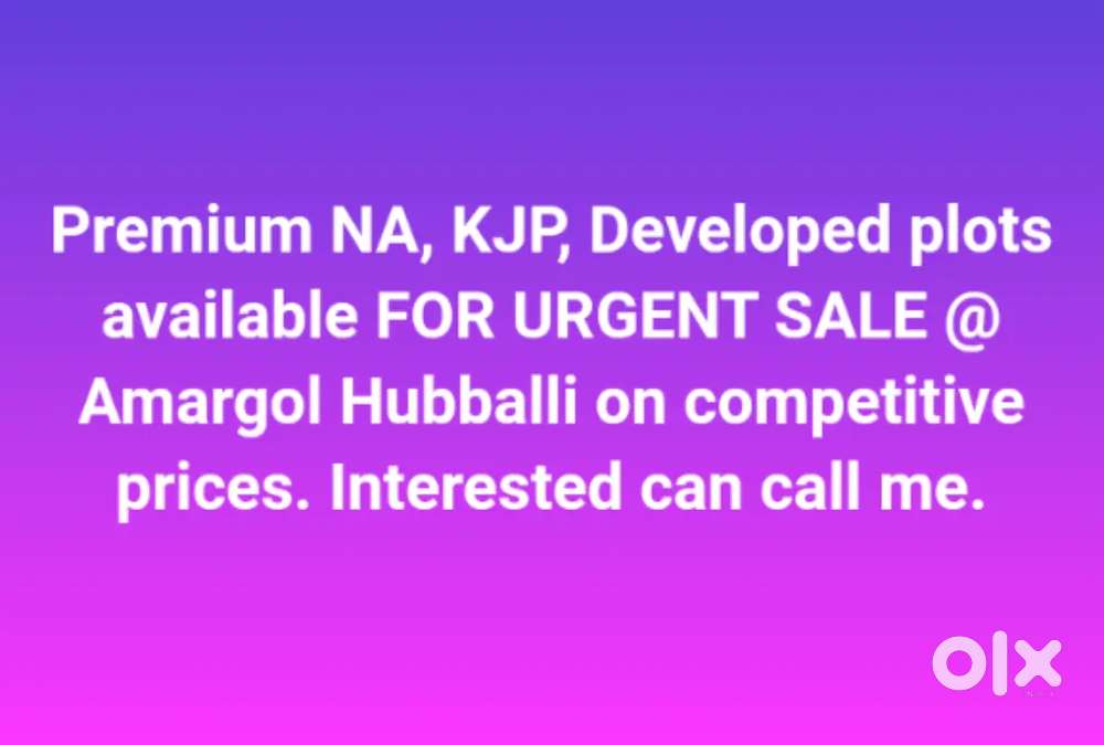 Premium plots FOR URGENT SALE @ Amargol
