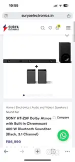 Sony Atmos DTS X Soundbar