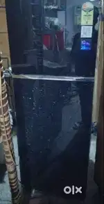 Whirlpool Double Door Fridge Crystal Black