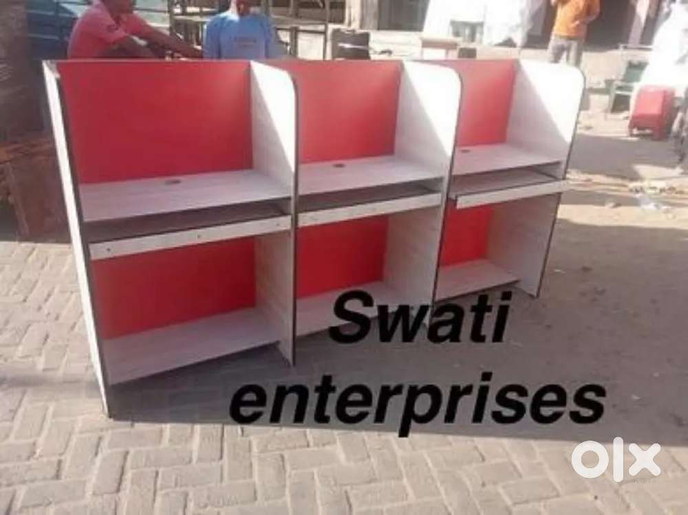 New double shade three seater workstation office furniture