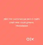 380 mtr commercial plot