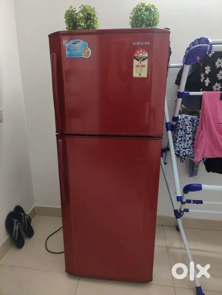 good condition double door fridge and washing machine