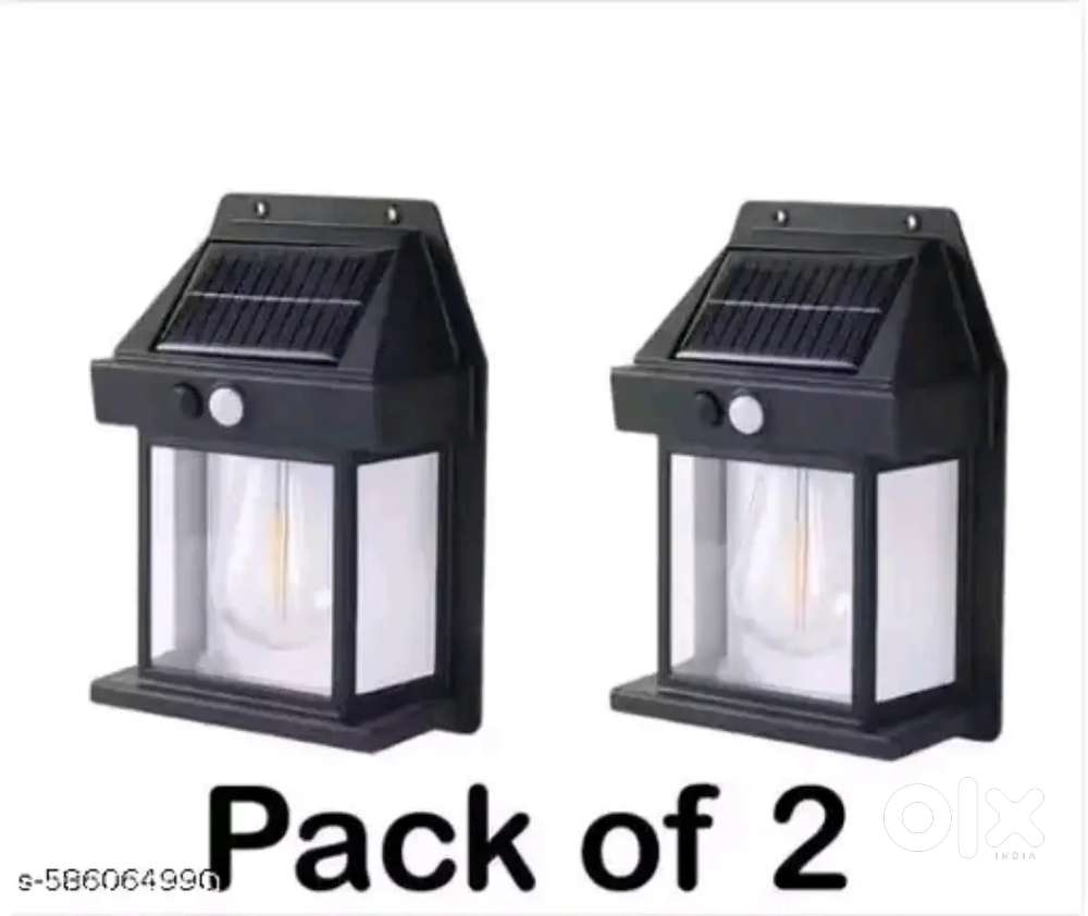  Solar wall light with sensor for outdoor garden and home