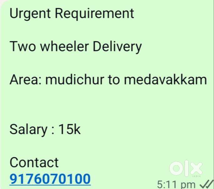 Two wheeler Delivery,