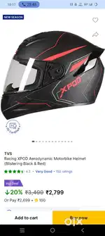 New brand TVS HELMET