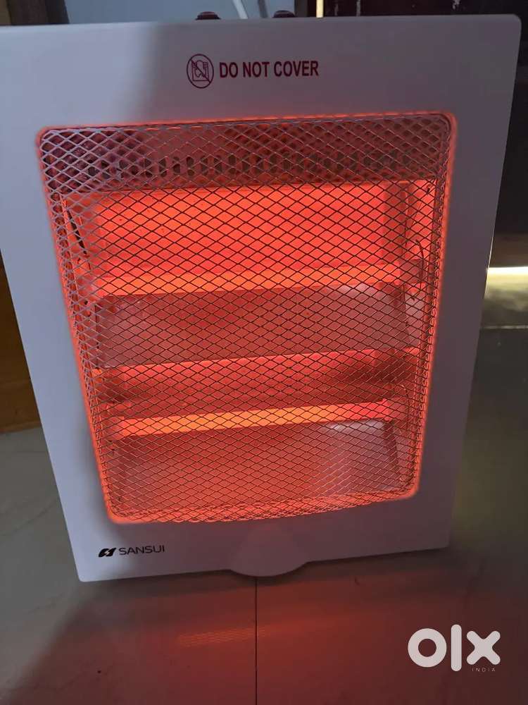 Room Heater : Sansui Brand- 800 Watt, 2 years warranty with bill