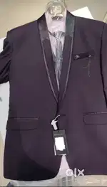 Party Wear Coat with shirt and tie for men(XL)