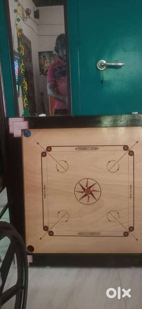 Hard Wooden Carrom Board & Branded LED / Flex Display Board
