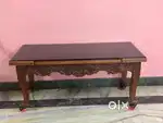 GOOD TEAKWOOD ROLLING TABLE