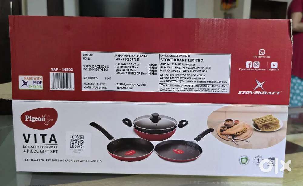 Pigeon Vita Non-Stick 4Pc Cookware Set