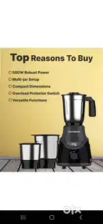 Crompton 500W mixer grinder