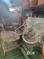 Cane Chair with table Bamboo mudha stool Iron stool Wall Frames